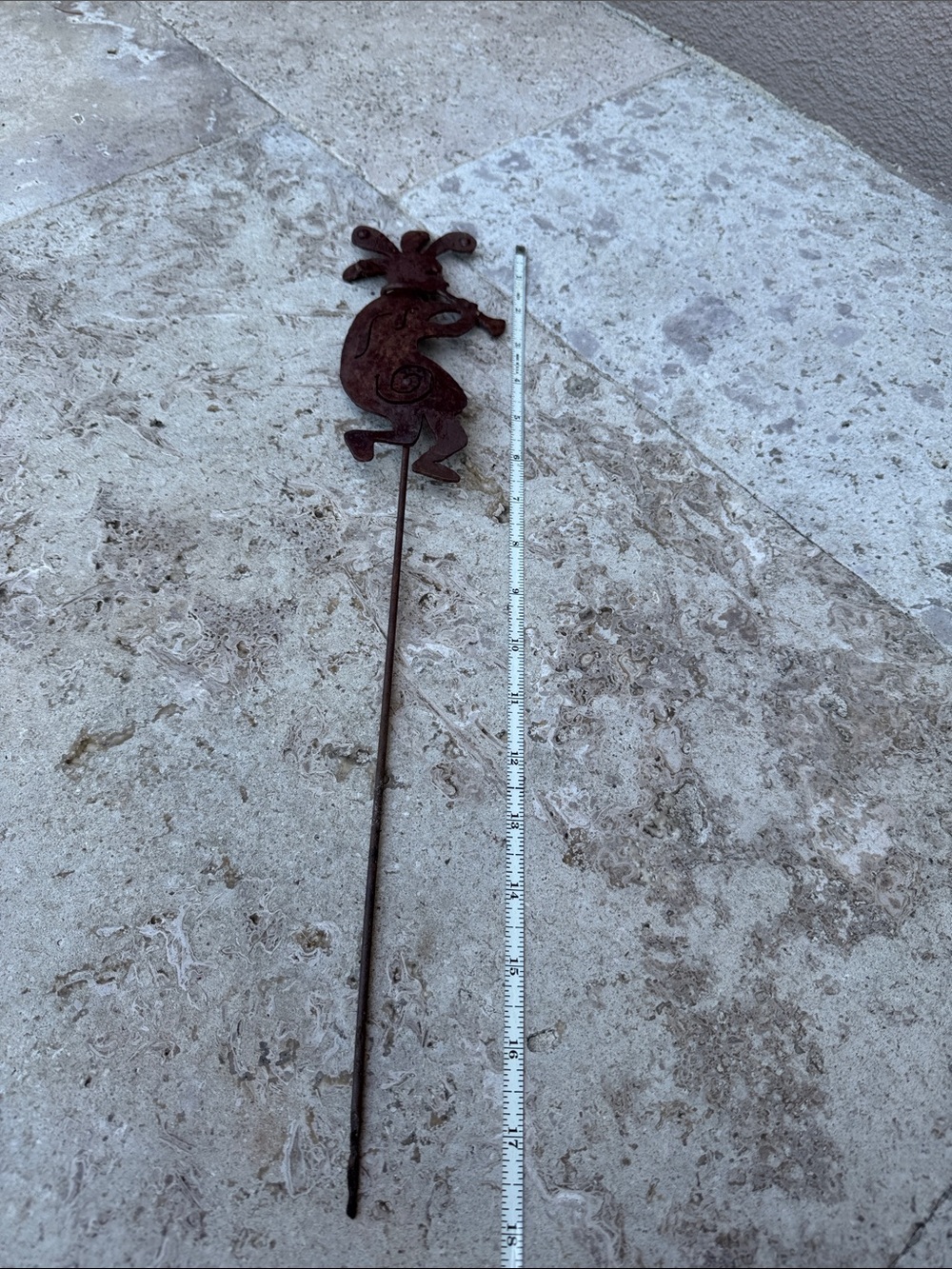 Rustic Metal Kokopelli Garden Stake - Hand crafted - Picture 4 of 5